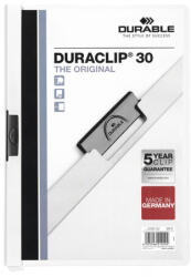 DURABLE Duraclip clip-mappa, 30 lapig, fehér