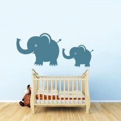 4 Decor Sticker Familia de elefanti - beestick-deco - 84,99 RON
