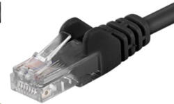 PremiumCord Patch kábel UTP RJ45-RJ45 CAT5e 0.25m fekete (sputp002C)