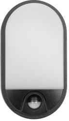 ORNO Aplica de gradina ORNO NEFRYT OR-OP-6147BLPMR4, 15W, LED SMD, senzor de miscare si crepuscular, detectie 140°, 1100lm, IP54, 4000K, Negru/Alb (AD-OP-6147BLPMR4)