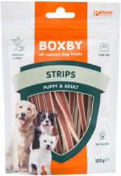  Boxby 100 g Boxby Strips kutyasnackek 100 g Boxby Strips kutyasnackek