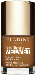 Clarins Skin Illusion Velvet mattító folyékony alapozó tápláló hatással árnyalat 118.5N 30 ml