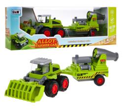 Inlea4Fun Traktor nyerges pótkocsival gyümölcsös permetezővel 1: 55 Inlea4Fun FARMER CAR (RA-ZAU.8869-A)