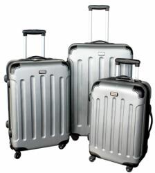Linder Exclusiv Bőrönd szett S, M, L Linder Exclusiv LUXURY MC3001 - ezüst (K7953)