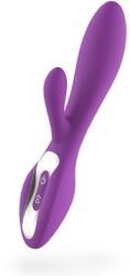  Vibrator Rabbit Breeze, 9 Moduri Vibratii, Silicon, USB, Mov, 20.1 cm, Mokko Toys Vibrator