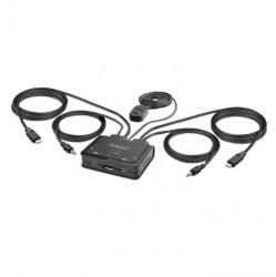 StarTech Switch KVM Startech C2-D46-UC2-CBL-KVM, 1.2m, Black (C2-D46-UC2-CBL-KVM) - flax