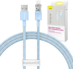 Baseus Cablu de incarcare rapida Baseus Explorer USB la Lightning 2.4A 1M (albastru) (048736)