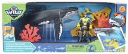 Wild Quest Set de joaca scafandru si balena, Wild Quest Figurina