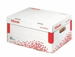 Esselte Cutie de arhivare Esselte Speedbox A4 cu capac rabatabil alb/rosu 355×193×252 mm