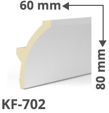 Elite Decor Poliuretán rejtett világítás díszléc (KF-702) ütésálló (KF-702)