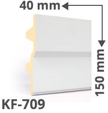 Elite Decor Poliuretán rejtett világítás díszléc (KF-709) ütésálló (KF-709)