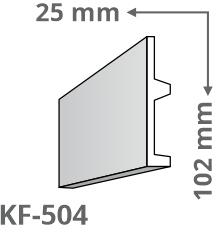 Elite Decor Poliuretán rejtett világítás díszléc (KF-504) ütésálló (KF504)