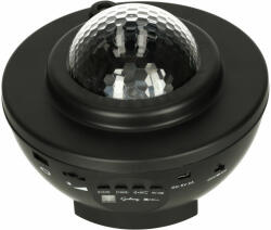 Projektoros éjszakai fény Bluetooth hangszóróval fekete (KX4874_1)