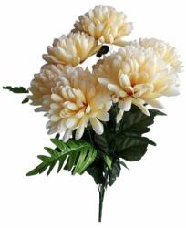 4-Home Buchet artificial de Crizanteme, piersică, înălțime 58 cm
