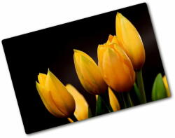  Wallmuralia. hu Üveg vágódeszka Sárga tulipánok 80x52 cm