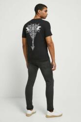 Medicine pamut póló fekete, férfi, nyomott mintás - fekete XL - answear - 6 490 Ft