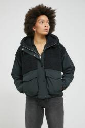 Abercrombie & Fitch rövid kabát női, fekete, átmeneti, oversize - fekete XL