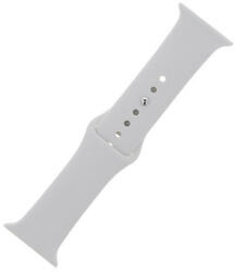 Apple Watch 1-6, SE, SE (2022) (38 / 40 mm) / Watch 7-8 (41 mm), szilikon pótszíj, M / L méret, állítható, fehér - tok-shop