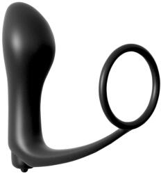 Pipedream analfantasy ass-gasm vibrator - análujj vibrátor péniszgyűrűvel (fekete)
