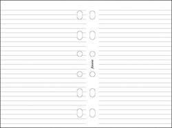 FILOFAX Kalendárium betét, jegyzetlap, pocket méret, vonalas, FILOFAX, fehér (FX-213008) - kreativjatek