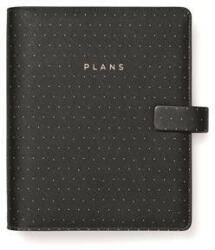FILOFAX Kalendárium, gyűrűs, betétlapokkal, A5, FILOFAX "Moonlight", fekete (FX-022655) - kreativjatek