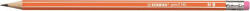 Grafitceruza radírral, HB, hatszögletű, STABILO "Pencil 160", narancs (COTST216003HB)