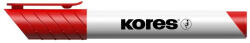 Tábla- és flipchart marker, 1-3 mm, kúpos, KORES "K-Marker", piros (COIK20837)