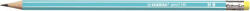 Grafitceruza radírral, HB, hatszögletű, STABILO "Pencil 160", kék (COTST216002HB)