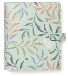 FILOFAX Kalendárium, gyűrűs, betétlapokkal, A5, FILOFAX "Botanical", menta (FX-022649) - kreativjatek