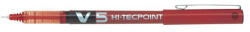 Rollertoll, 0, 3 mm, tűhegyű, kupakos, PILOT "Hi-Tecpoint V5", piros (COPHTV5P)