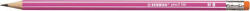  Grafitceruza radírral, HB, hatszögletű, STABILO "Pencil 160", rózsaszín (COTST216001HB)
