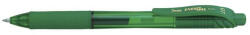 Zseléstoll, 0, 35 mm, nyomógombos, PENTEL "EnerGelX BL107", zöld (COPENBL107Z)