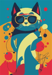  Naptár, tervező, A5, heti, DAYLINER "Colors Astro Cat (CONCA5HAC)