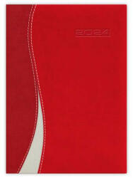 Naptár, tervező, A5, napi, DAYLINER "Dubai", piros (CONDA5P)