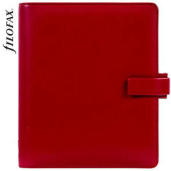 Kalendárium, gyűrűs, betétlapokkal, A5, FILOFAX "Metropol", vörös (CONFX026972)