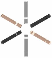 Dux Ducis Milanese - rozsdamentes acél mágneses szíj Samsung Galaxy Watch / Huawei Watch / Honor Watch / Xiaomi Watch (22mm-es szíj) fekete