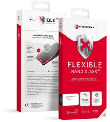 Forcell hajlékony nano üveg 5D iPhone 15 Plus fekete fólia