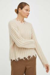 Herskind gyapjú pulóver női, bézs - bézs XS - answear - 103 990 Ft
