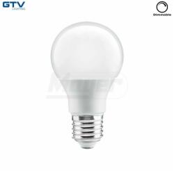 GTV LED izzó E27 10W 820lm 3000K normál izzó forma, dimmerelhető, opál búra, 200° GTV (GTV-LD-SPCA60-10W)