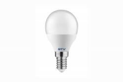 GTV LED izzó E14 8W 700lm 3000K, kisgömb forma, opál búra (GTV-LD-SMB45B-80)