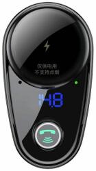 Baseus adóvevő FM Bluetooth MP3 autós töltővel, 2 x USB S-06 fekete CCHC000001