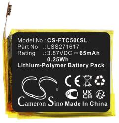 Cameron Sino Li-Polymer akku (3, 87V / 65mAh, Fitbit LSS271617 kompatibilis) FEKETE (CS-FTC500SL)