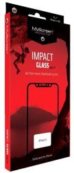 MyScreen MS ImpactGLASS Edge 3D iPhone 7/8 fehér Sokkolásgátló teljes képernyős hibrid üveg 8H fólia