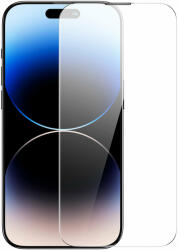 Baseus 2x edzett üvegből álló készlet iPhone 14 Pro Max teljes képernyős hangszóró védelemmel 0, 3 mm + rögzítőkeret fólia