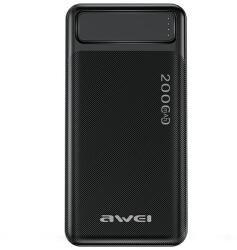 Awei PowerBank P6K 20000mAh fekete 2xUSB/PD/Micro-USB