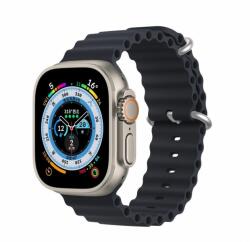 Dux Ducis Ocean Wave - sport szilikon szíj Apple Watch 42/44/45mm grafit