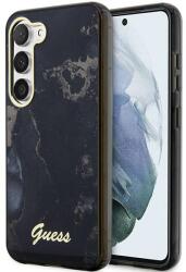 GUESS GUHCS23MHTMRSK Samsung Galaxy S23+ S916 fekete keménytok Golden Marble kollekció