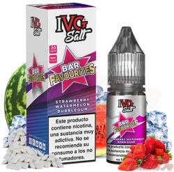 Ivg Lichid Strawberry Watermelon Bubblegum IVG Salts Bar Favourites 10ml NicSalt 10mg/ml (11728)