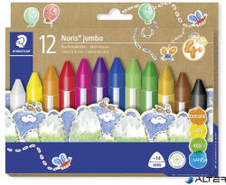 STAEDTLER Zsírkréta, vastag, háromszögletű, STAEDTLER "Noris® jumbo 228 14", 12 különböző szín (228 14 C12 PE) - alter
