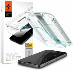 Spigen Folie sticla cu sistem de montare Case friendly Spigen GLAStR EZ FIT compatibila cu iPhone 15 Pro (AGL06898)